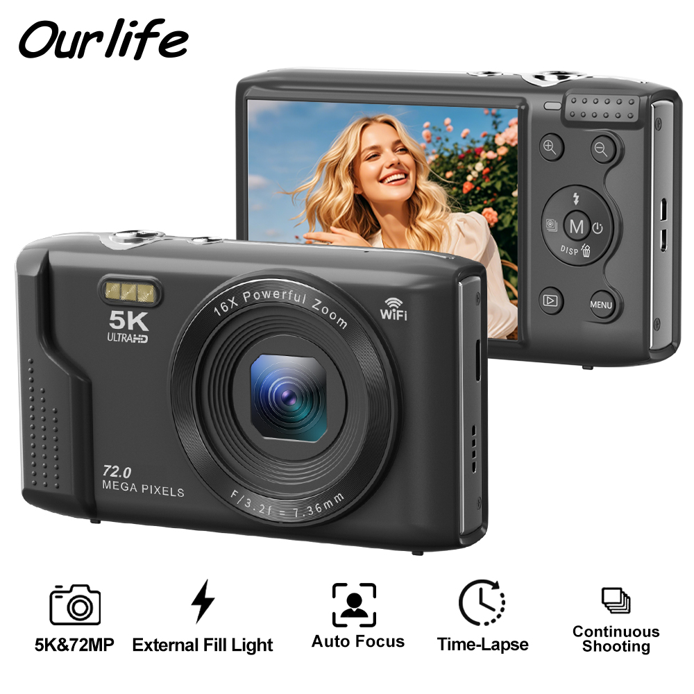 Canon Camera Eos R50 - Ourlife Compacte digitale camera 5K 72MP